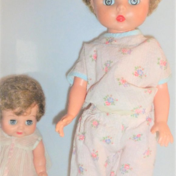 3x ANTIQUE DOLLS #RD Walking Doll Vintage Doll Dress Movable Doll - Picture 4 of 9